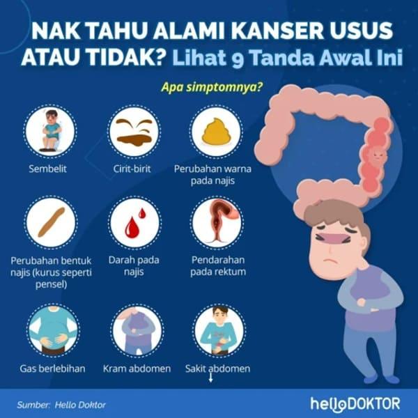 warna najis kanser usus